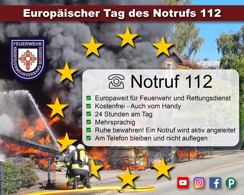 FW-SE: Europäischer Tag des Notrufs 112