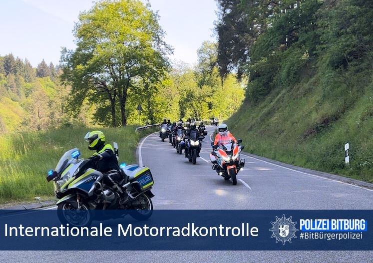 POL-PDWIL: Internationale Motorradkontrolle der Polizei Bitburg