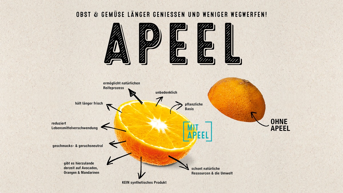 Pflanzlicher &quot;Frische-Safe&quot; kommt: EDEKA-Verbund macht innovative Apeel-Produkte für Verbraucher in ganz Deutschland verfügbar
