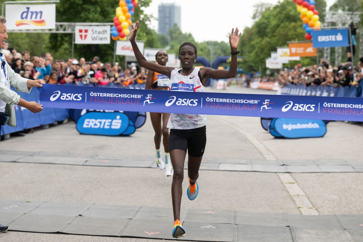 ASICS Top-Athletin Naomi Chepngeno gewinnt den 35. ASICS Österreichischen Frauenlauf 2023