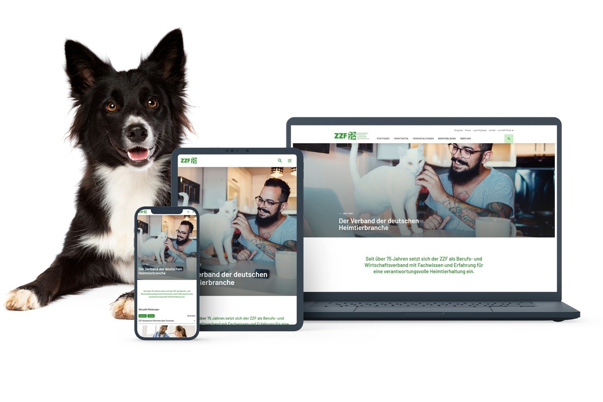 ZZF-Presseinfo: Das Fenster in die Heimtierbranche: Relaunch der ZZF-Website