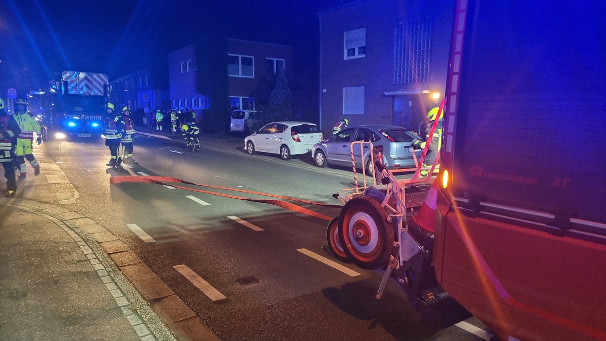 FW-OB: Kellerbrand auf der Beethovenstraße