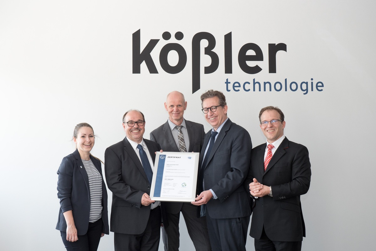 IATF 16949: kößler technologie GmbH setzt revidierten Standard erfolgreich um