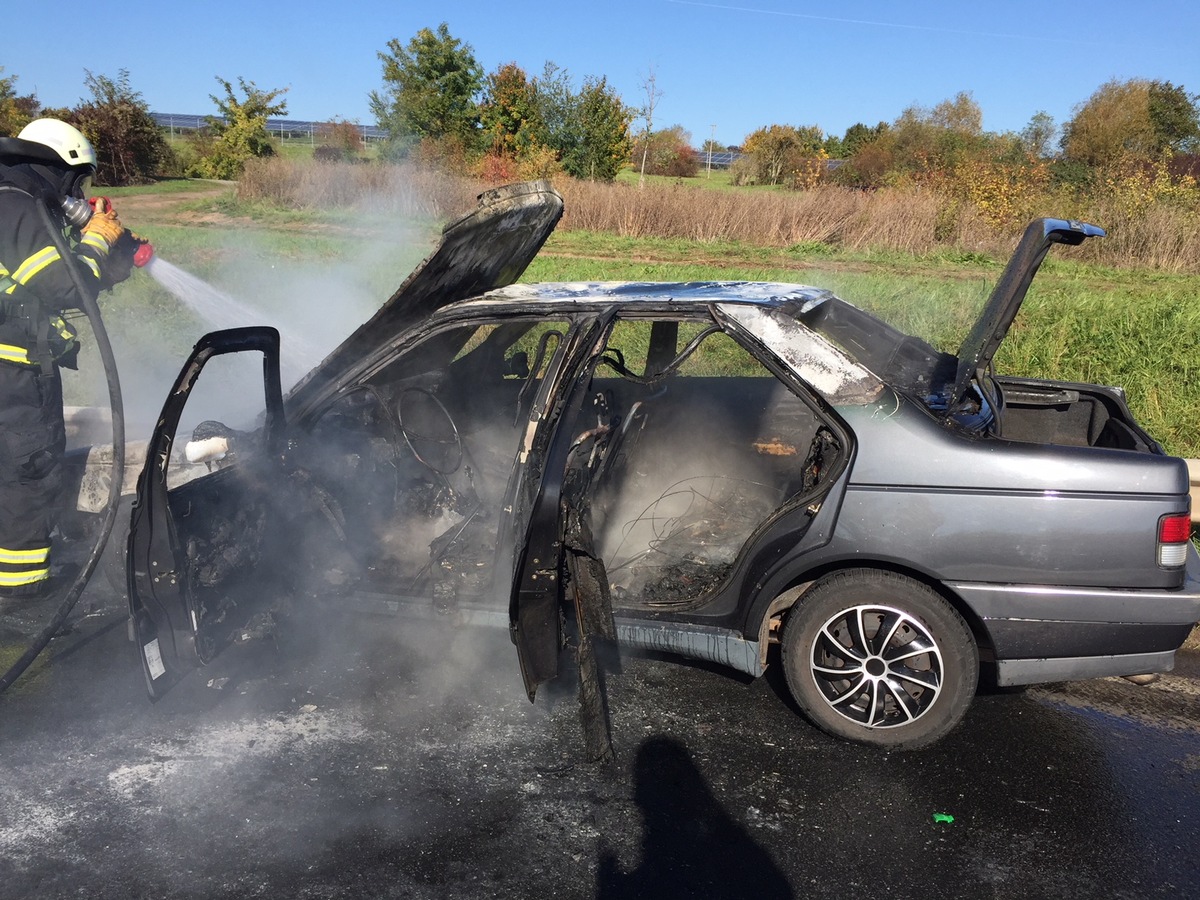 POL-PDLD: Landau - Fahrzeugbrand auf B10