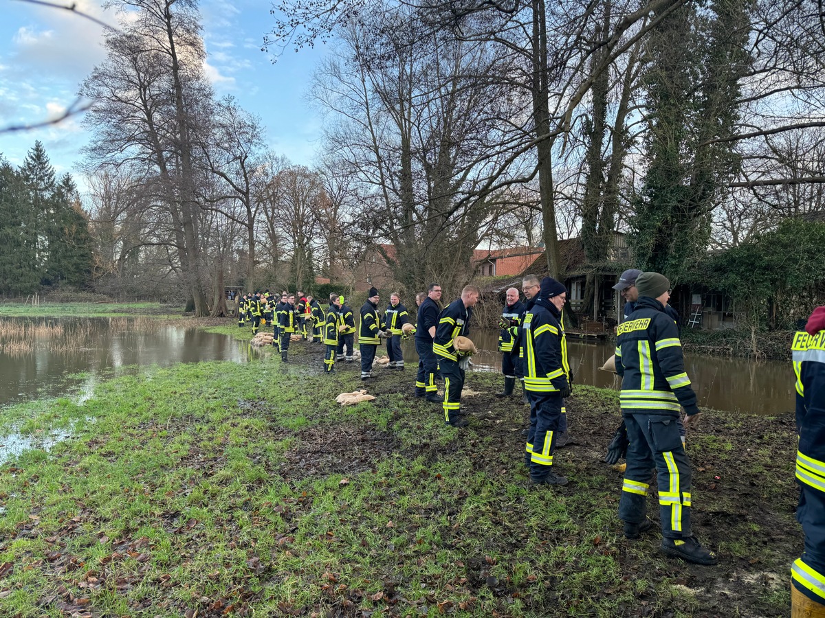 FW Flotwedel: Aktualisierte Informationen zur aktuellen Hochwasserlage in der Samtgemeinde Flotwedel