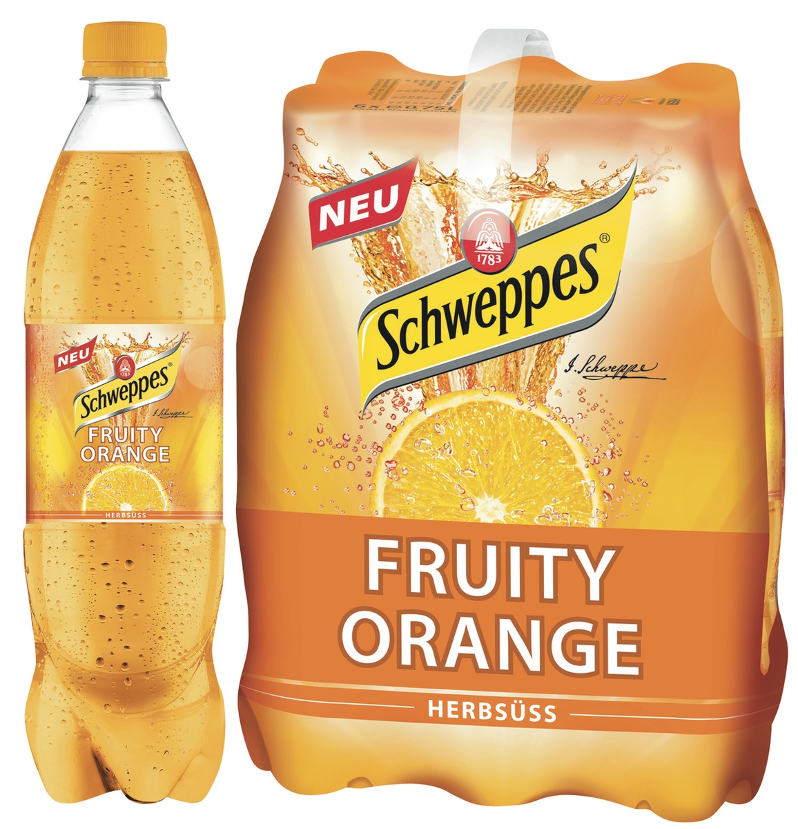 Fruity - Das andere Schweppes / Neue Sorte: Fruity Orange