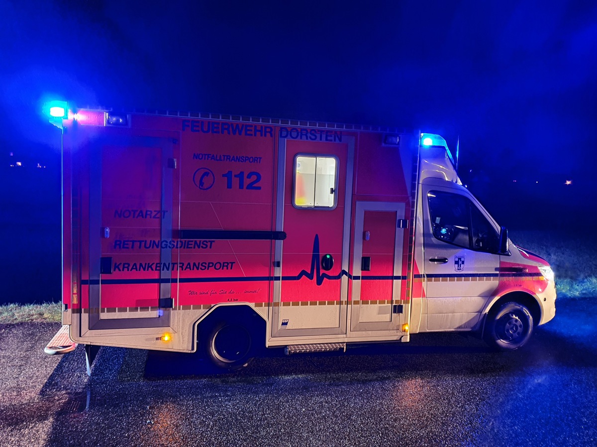 FW-Dorsten: +++ dramatische Rettungsaktion in den Abendstunden +++