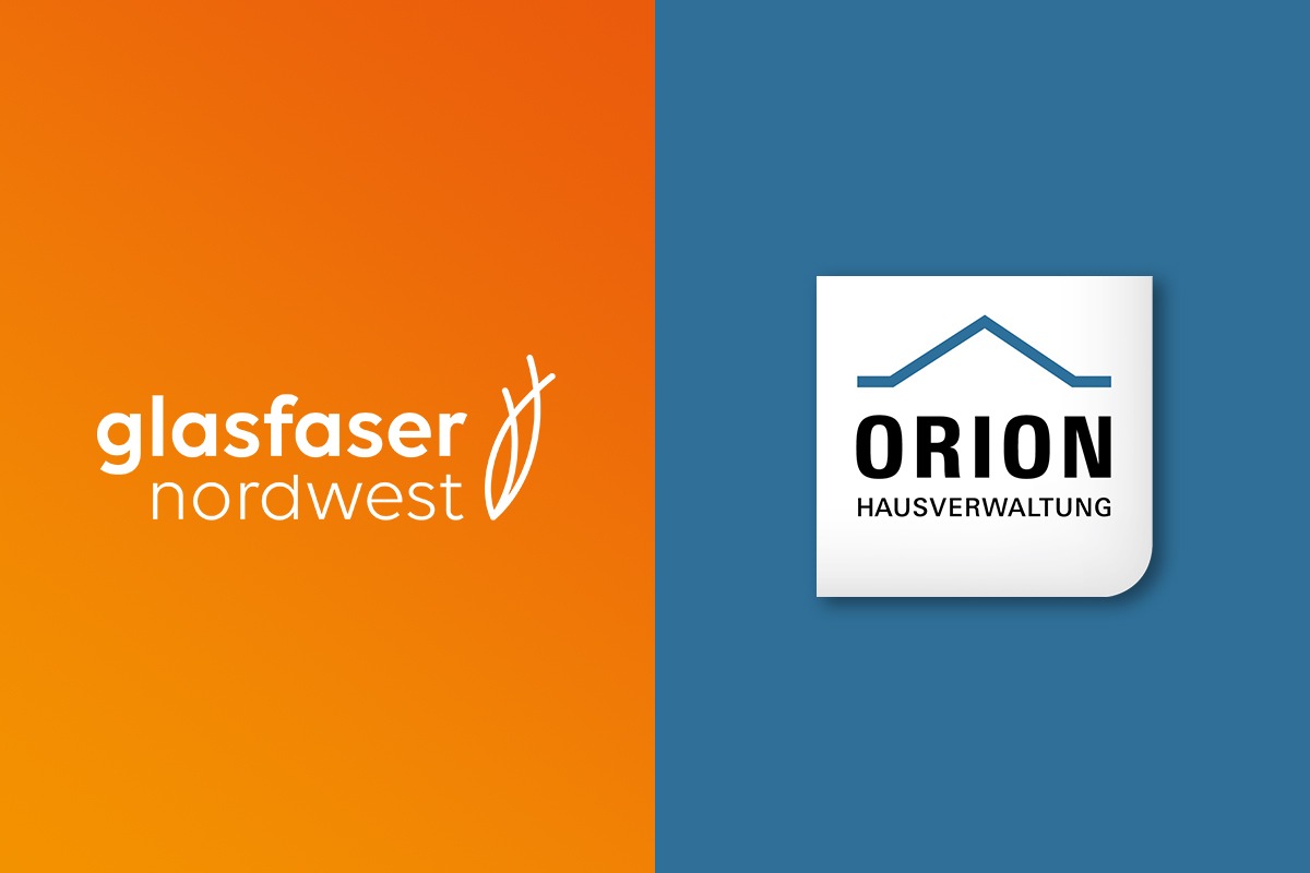 Digitalisierung der Immobilienwirtschaft: Glasfaser Nordwest geht Partnerschaft mit Orion ein