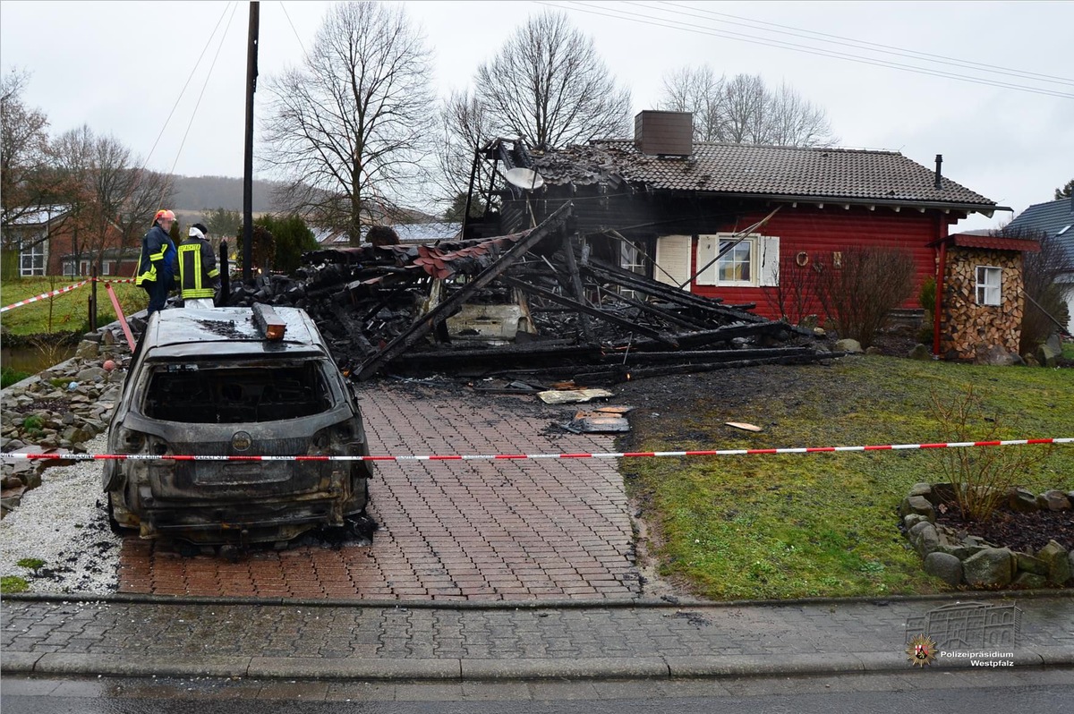 POL-PPWP: Brand vermutlich vorsätzlich gelegt