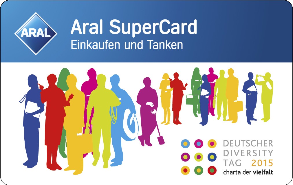 Neue Aral SuperCard zum 3. Deutschen Diversity Tag 2015 / Limitierte Sonderedition der Gutscheinkarte an allen Aral Tankstellen erhältlich