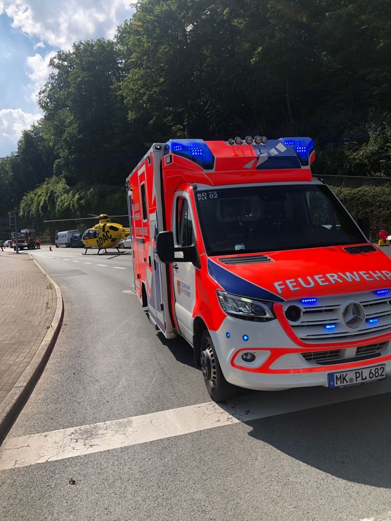 FW-PL: Motorradunfall im Hestenbergtunnel