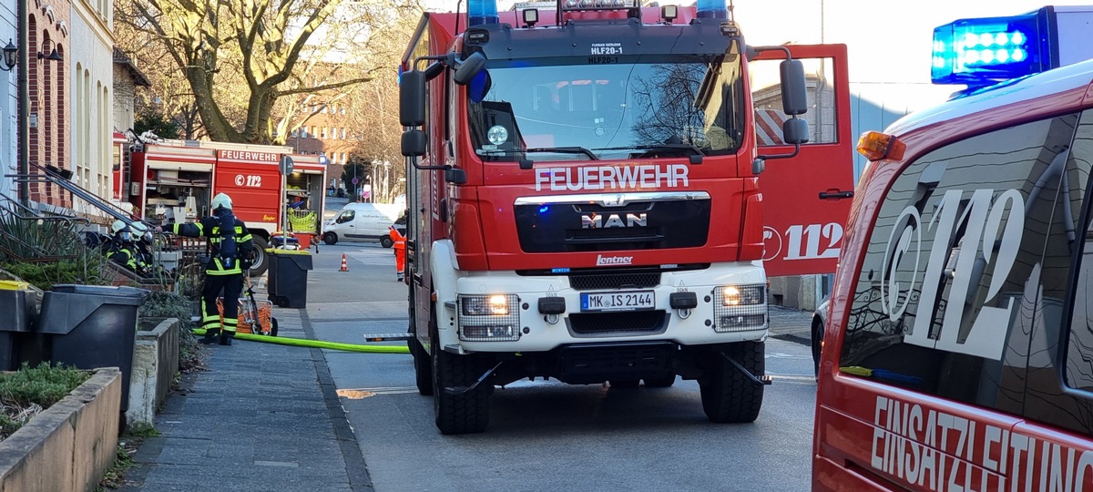 FW-MK: Brand in Wohnung