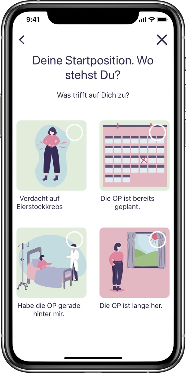 Eierstockkrebs: App bietet psychologisch orientiertes Begleitungsprogramm