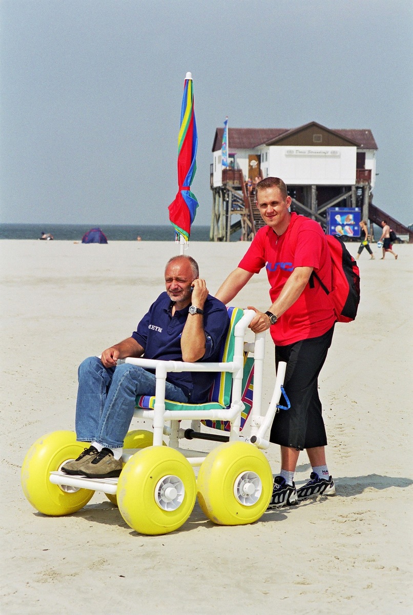 Tourismus-Zentrale St. Peter-Ording / Urlaub für Behinderte leicht(er) gemacht / St. Peter-Ording startet Service-Hotline