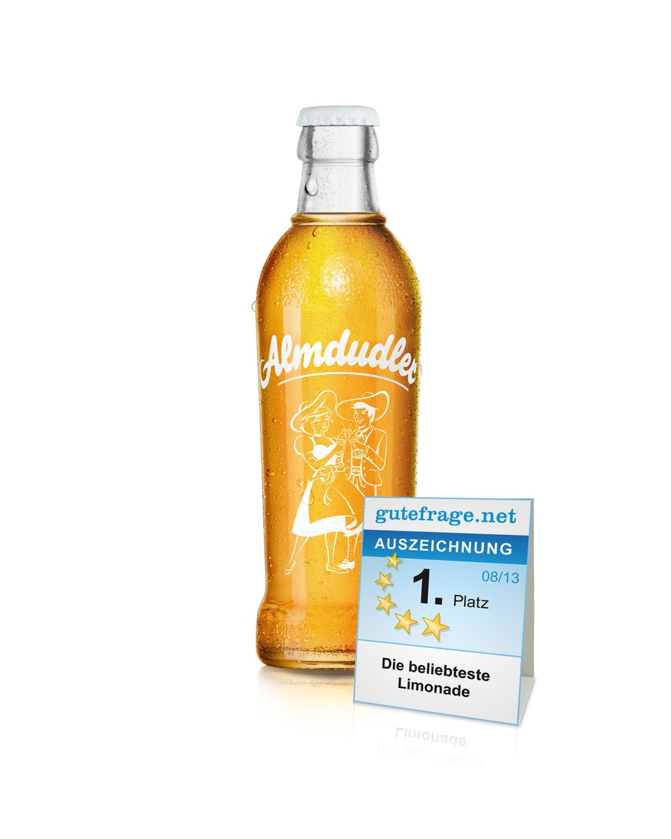 Deutschland ist sich einig und wählt Almdudler zur beliebtesten Limonade - BILD