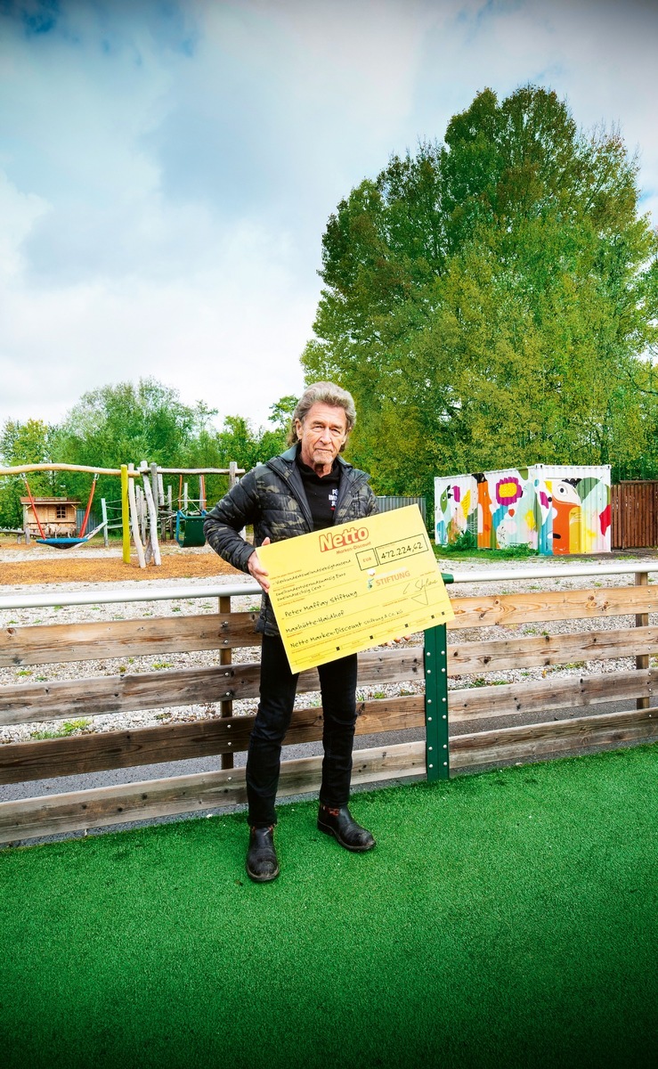 472.224 Euro-Spende für Peter Maffay Stiftung: Pfand- und Kassenspenden der Netto-Filialen