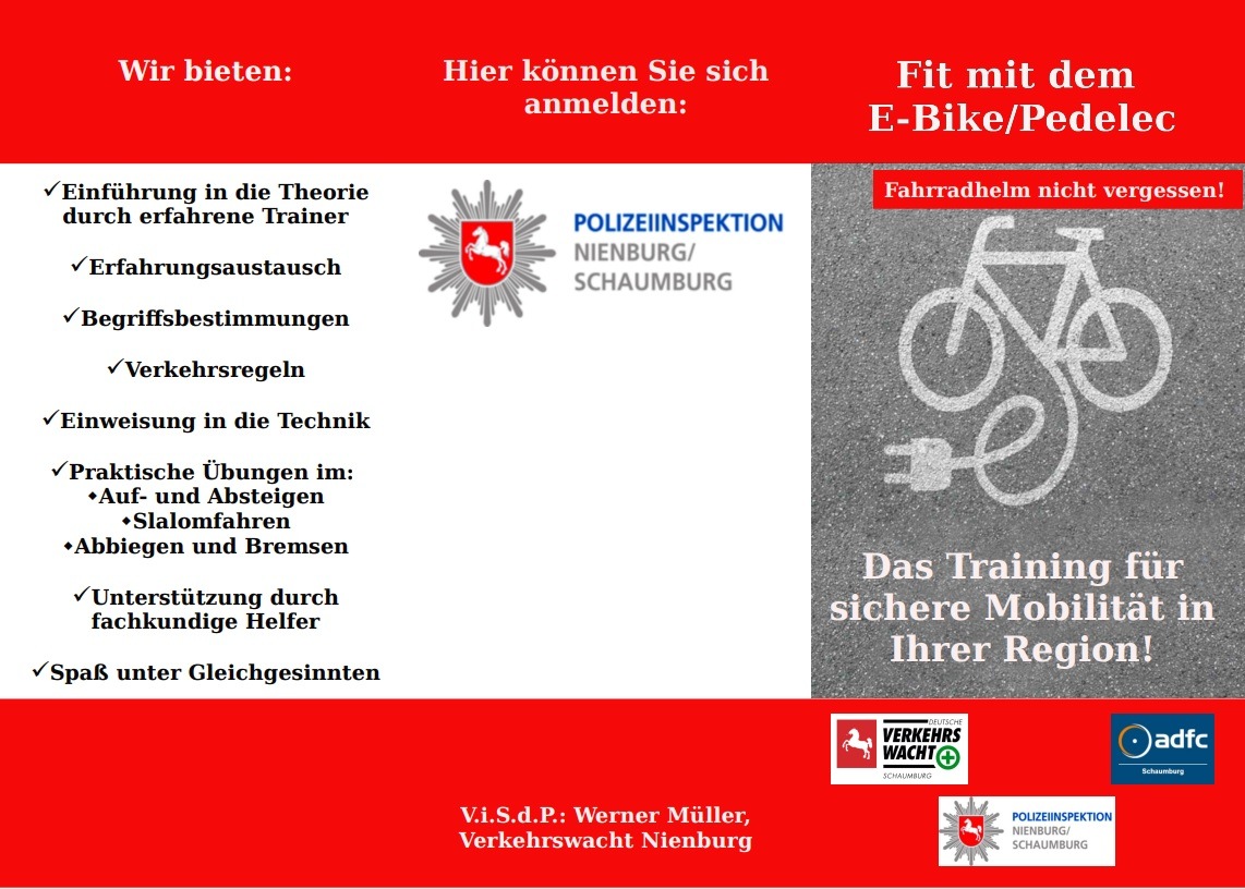 POL-NI: Veranstaltung &quot;Fit mit dem E-Bike/Pedelec&quot;