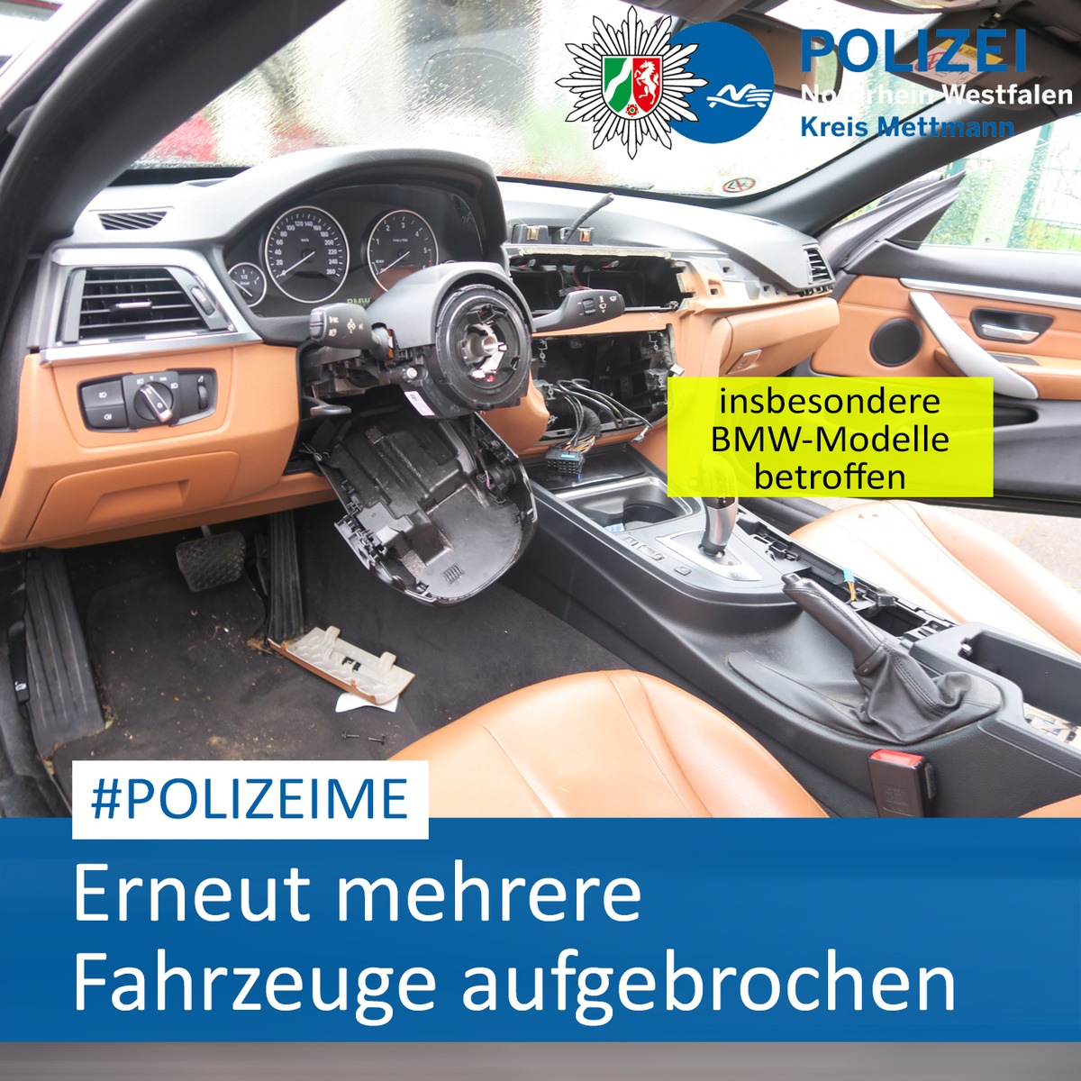 POL-ME: Erneute Fälle von ausgeschlachteten Autos - 2502092