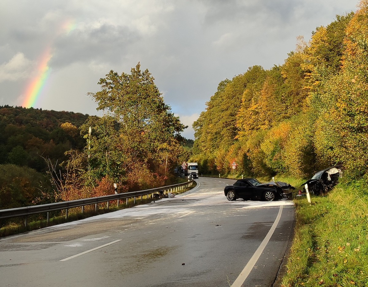 POL-PDPS: B 270 Höhe Waldfischbach / Schwerer Verkehrsunfall