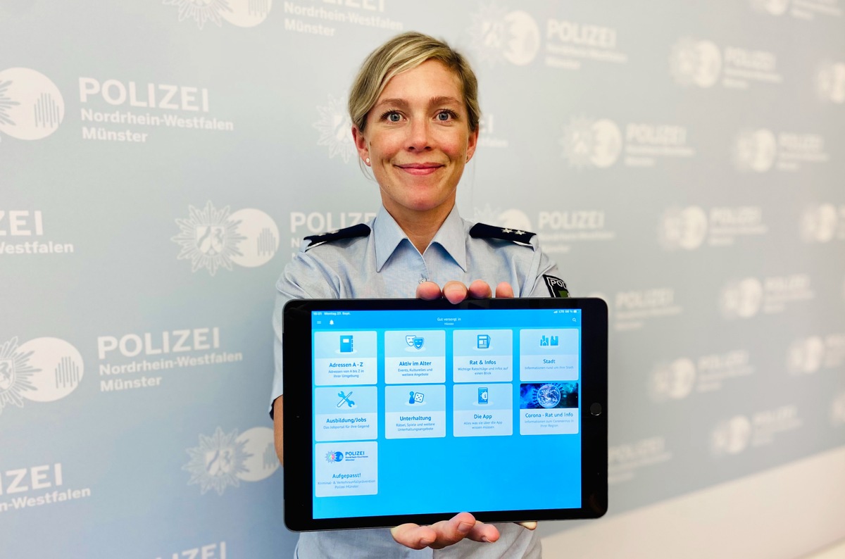 POL-MS: &quot;Gut versorgt in...&quot;-App - Stadt und Polizei informieren ab dem 1. Oktober gemeinsam gezielt Seniorinnen und Senioren