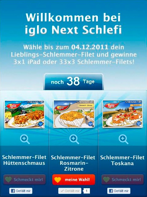 Mitmachen und gewinnen: Verbraucher entscheiden über neues iglo Schlemmer-Filet (mit Bild)