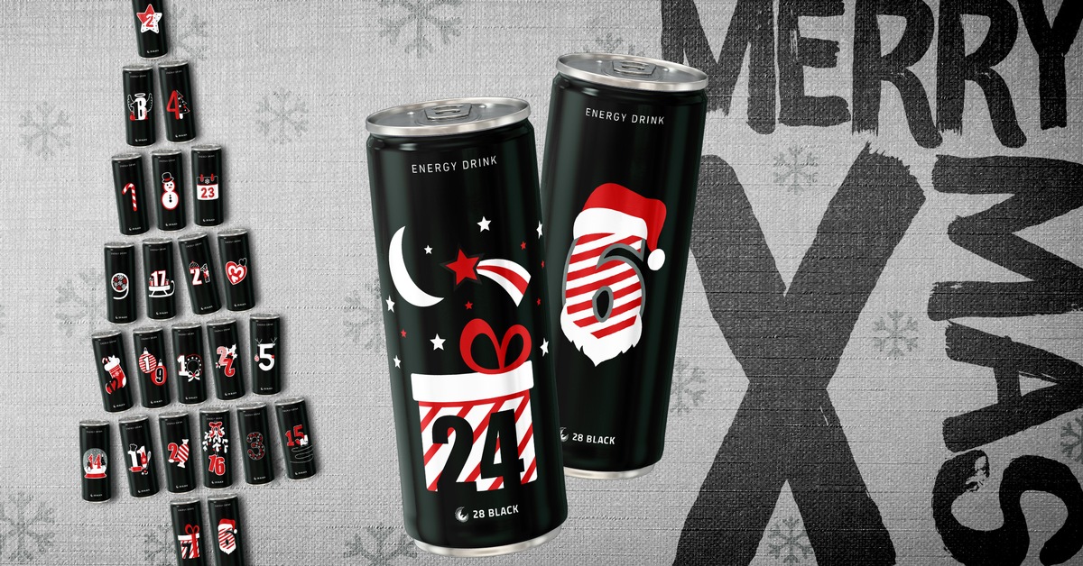 Must-have im Dezember: Adventskalender 2017 von Energy Drink 28 BLACK (FOTO)