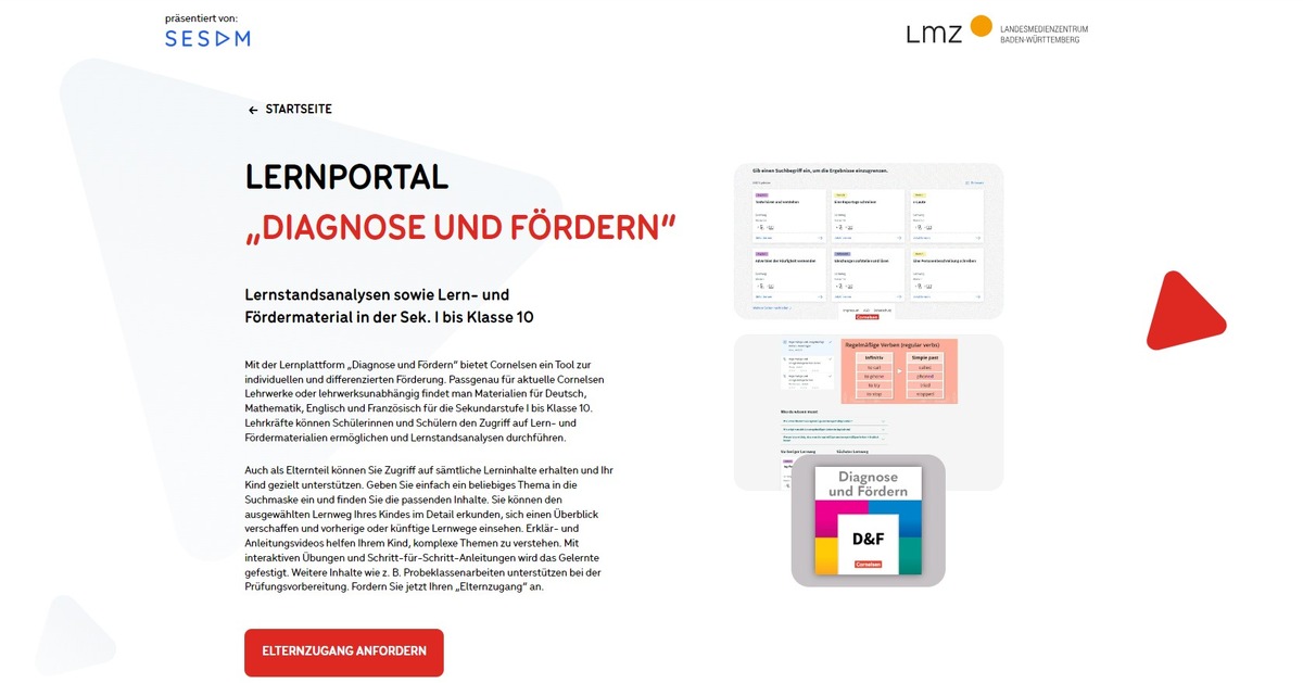 Diagnose und Fördern in Baden-Württemberg jetzt auch mit Elternzugang
