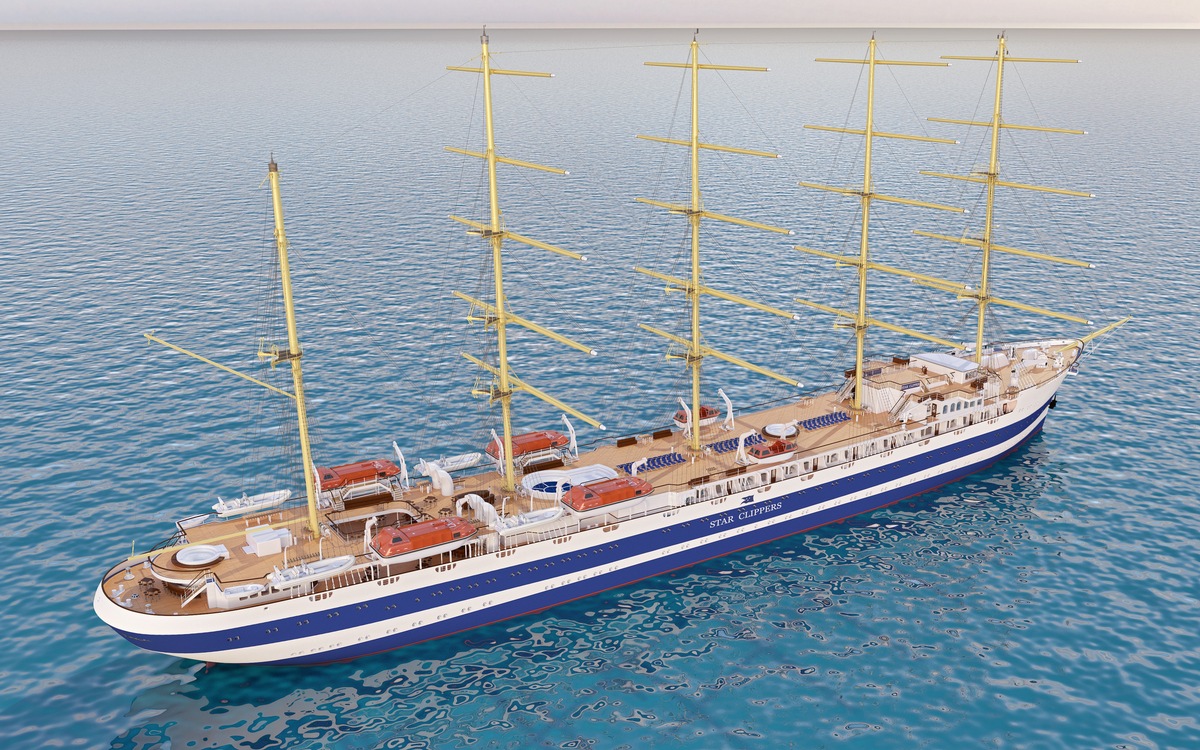 Kreuzfahrt: Neubau der Superlative - Star Clippers baut größtes Segelschiff der Welt