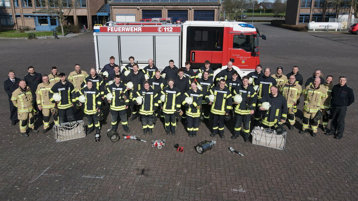 FF Goch: Grundausbildung der Feuerwehr Goch umfasst 160 Stunden