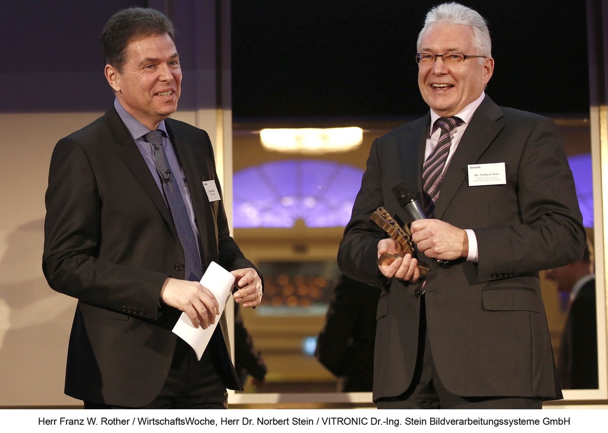 VITRONIC erhält &quot;Axia-Award 2013&quot; für nachhaltige Unternehmensführung (FOTO)