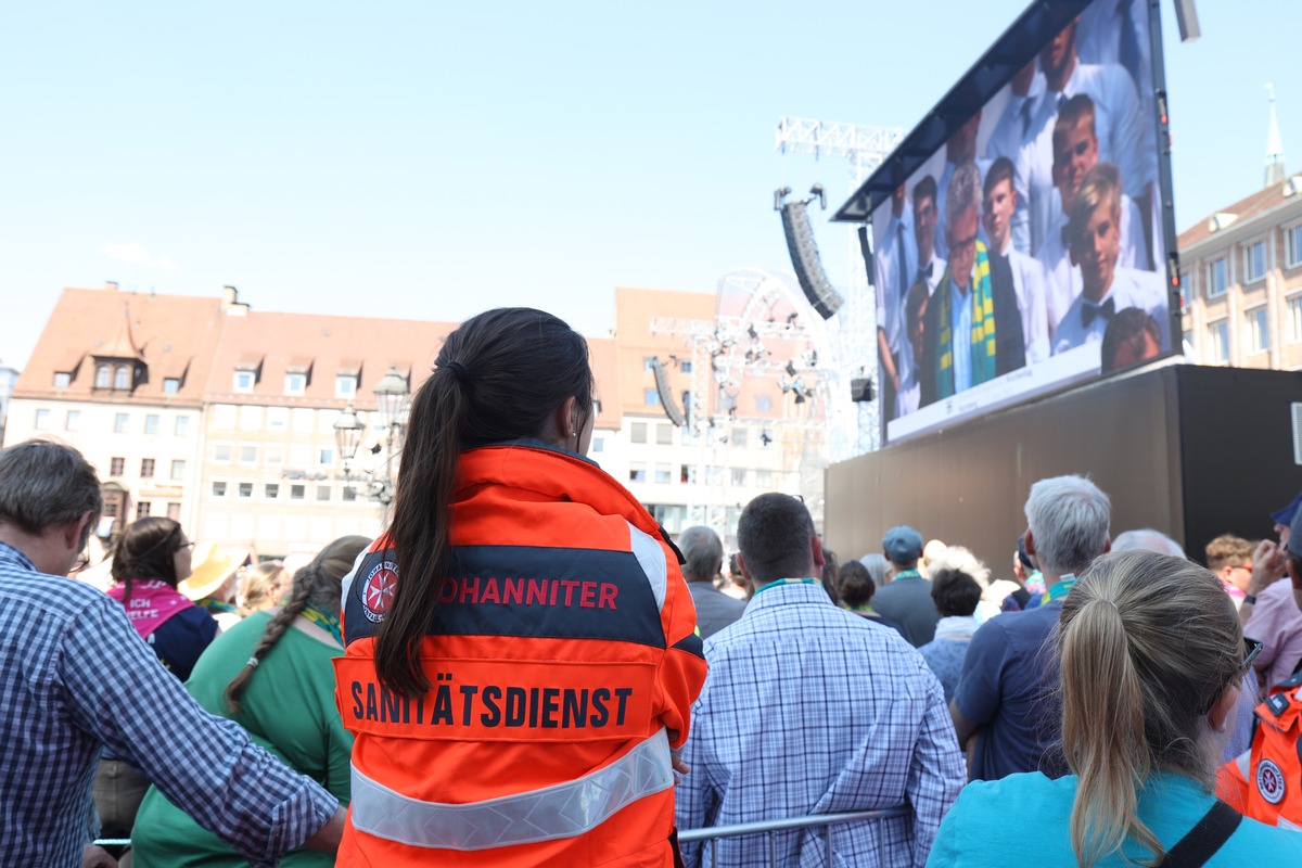 18.331 Stunden im Einsatz während des Kirchentages / Tausende Besucher nutzten Hilfeleistungen und Angebote der Johanniter