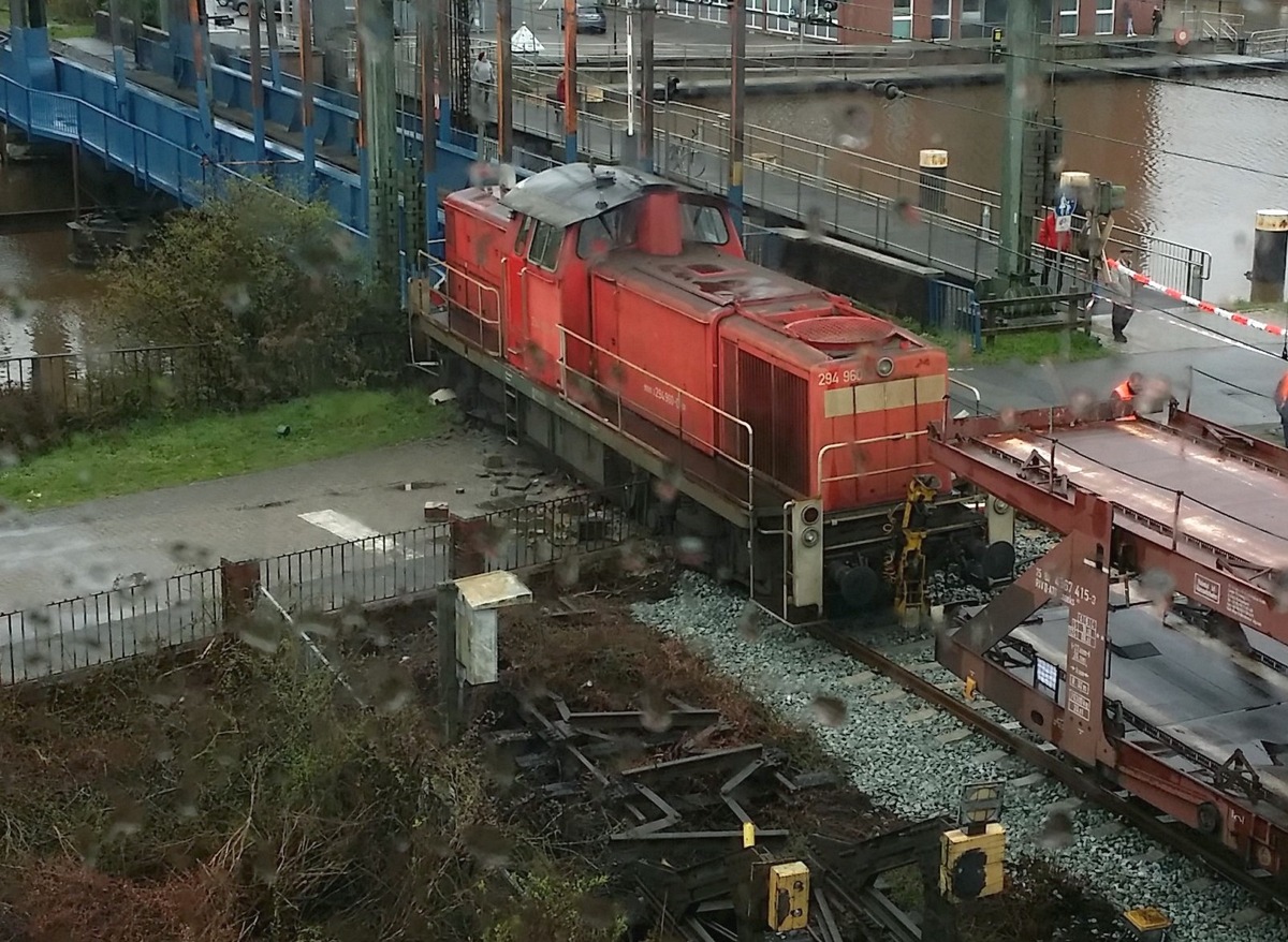 BPOL-BadBentheim: Rangierunfall im Bahnhof Emden