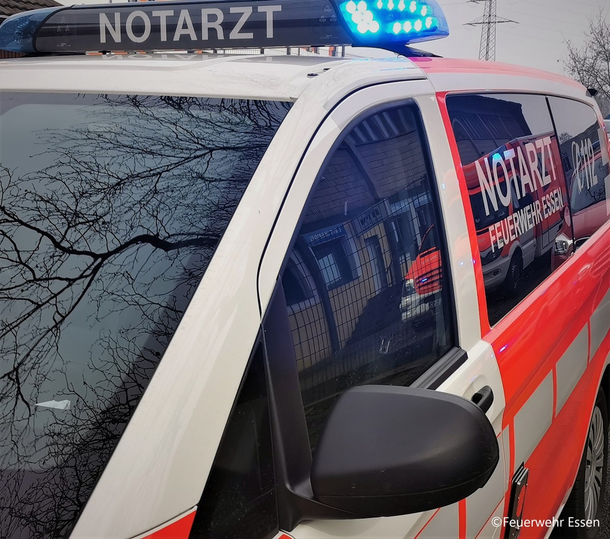 FW-E: Eine verletzte Frau nach Verkehrsunfall in Werden