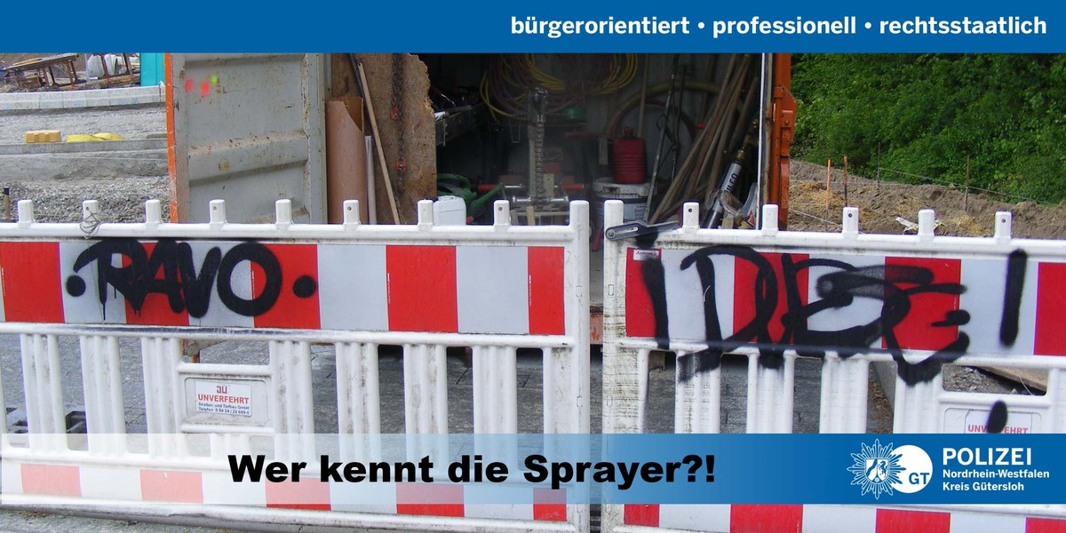 POL-GT: Graffiti-Sprayer unterwegs - Zeugen gesucht