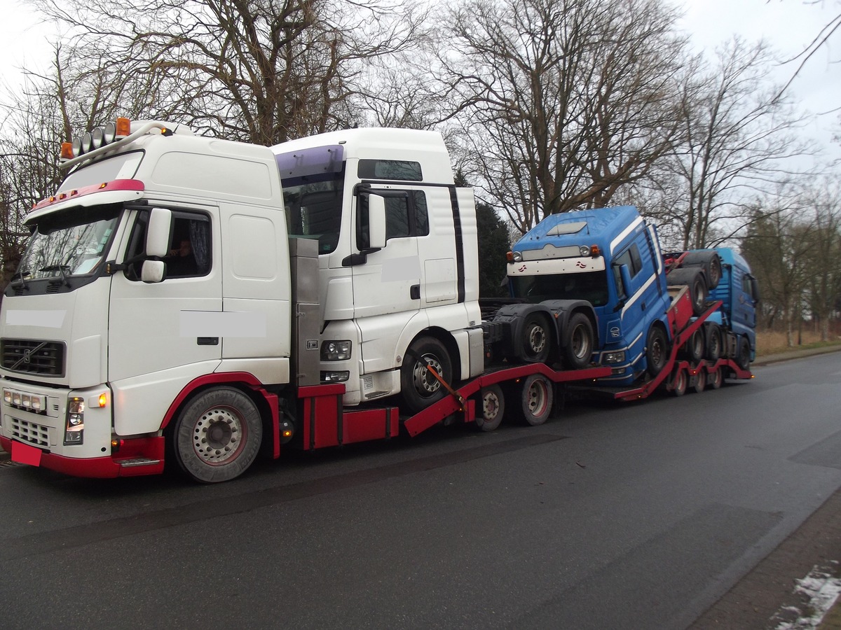 POL-CUX: Erneut verkehrsunsicheren LKW aus dem Verkehr gezogen