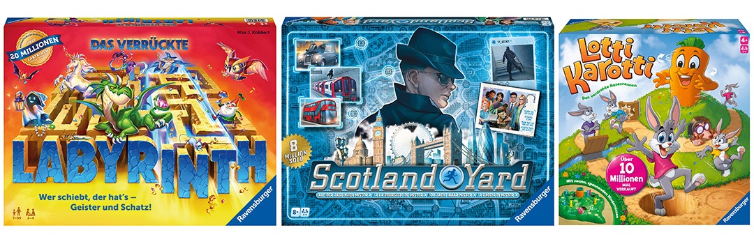 Constantin Film und Ravensburger vereinbaren Partnerschaft / &quot;Das verrückte Labyrinth&quot;, &quot;Scotland Yard&quot; und &quot;Lotti Karotti&quot; werden verfilmt