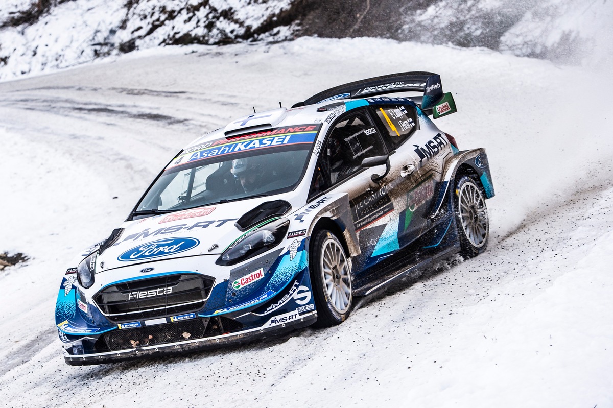 Ford Fiesta WRC fährt bei der WM-Rallye Monte-Carlo auf Rang vier (FOTO)