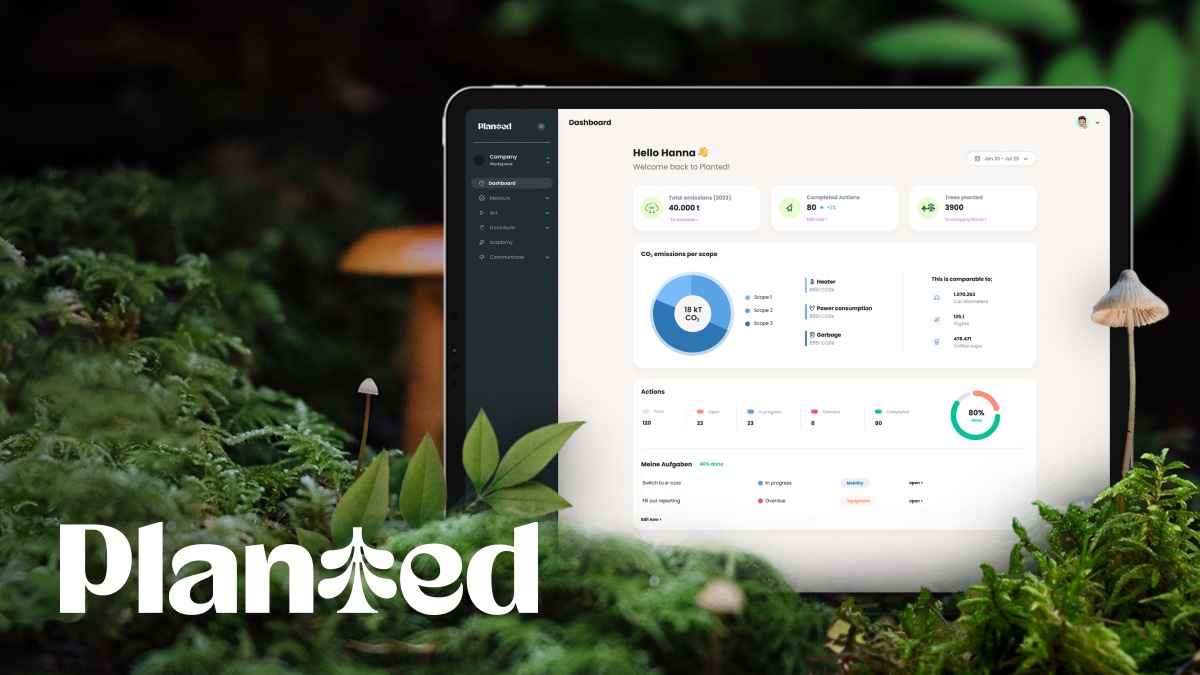 Vom Bäumepflanzen zur Greentech-Company: Planted launcht nach Climate Action Software nun Academy für nachhaltige Unternehmenstransformation