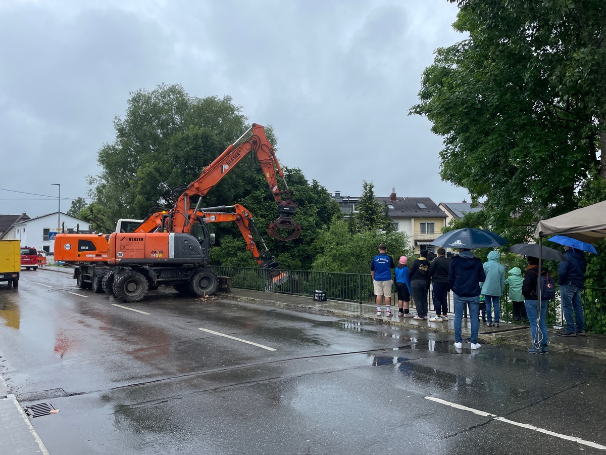 KFV Bodenseekreis: Zwischenmeldung zur Hochwasserlage im Bodenseekreis, Stand: 01. Juni 2024, 14:00 Uhr