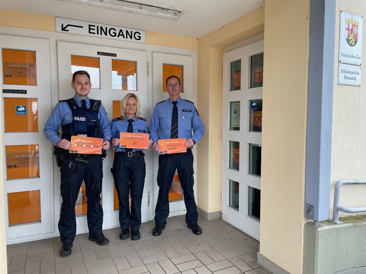 POL-PDTR: Polizeiinspektion Birkenfeld beteiligt sich am &quot;Orange Day 2023&quot;