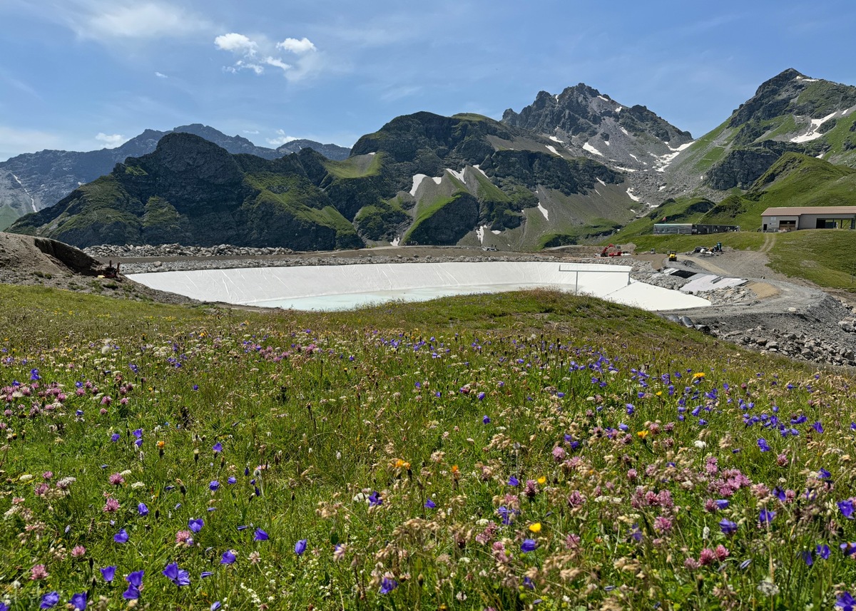 Füllung neuer Speichersee am Pizol  gestartet