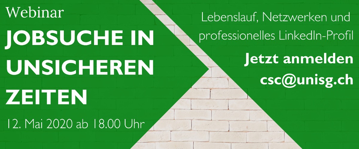 Gratis-Webinar: Jobsuche in unsicheren Zeiten