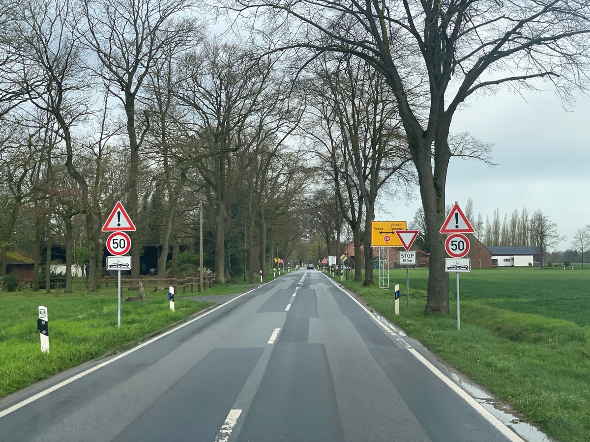 POL-OS: Ostercappeln/Venne: Polizei stoppt Raser - Geschwindigkeitskontrolle an Unfallhäufungsstelle führte zu Fahrverboten - Eine Bilanz