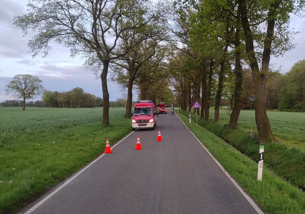 FW-Schermbeck: Sturmschaden Dämmerwalder Strasse