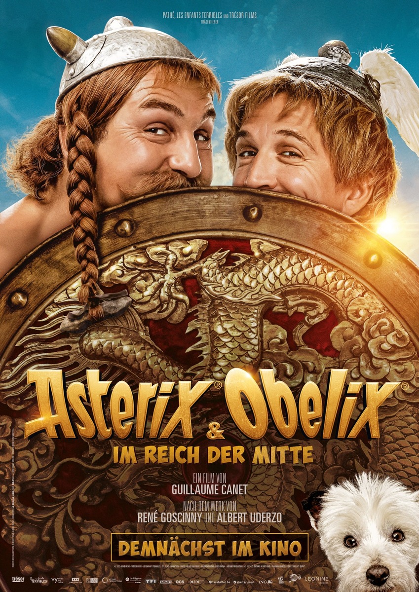 Startterminänderung:  ​ASTERIX &amp; OBELIX IM REICH DER MITTE. Kinostart: 9. Februar 2023 im Verleih von LEONINE Studios