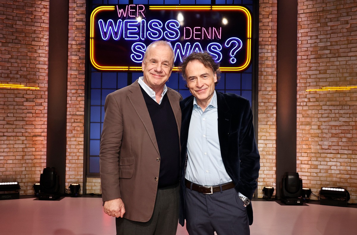 Hubertus Meyer-Burckhardt trifft auf Giovanni di Lorenzo / &quot;Wer weiß denn sowas?&quot; - Das Wissensquiz vom 22. bis 26. Januar 2024, um 18:00 Uhr im Ersten