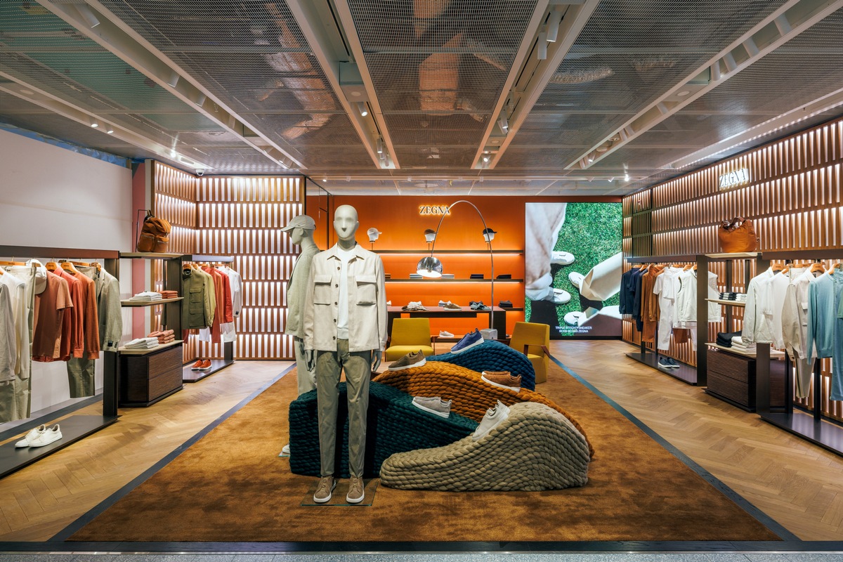 Destination für angesagte High-Fashion Menswear / Zegna eröffnet neuen Shop im Globus Zürich Bahnhofstrasse