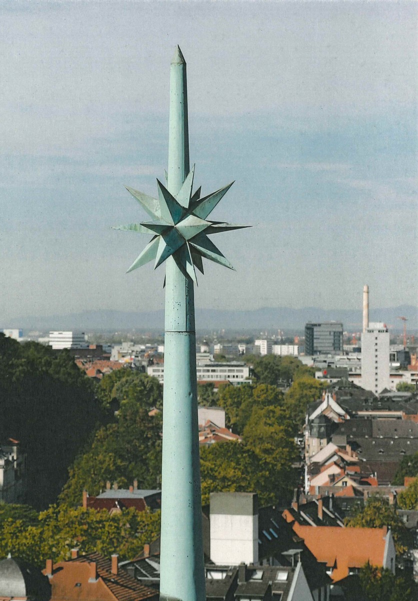 POL-MA: Heidelberg: Turmspitze der Universitätsbibliothek gestohlen