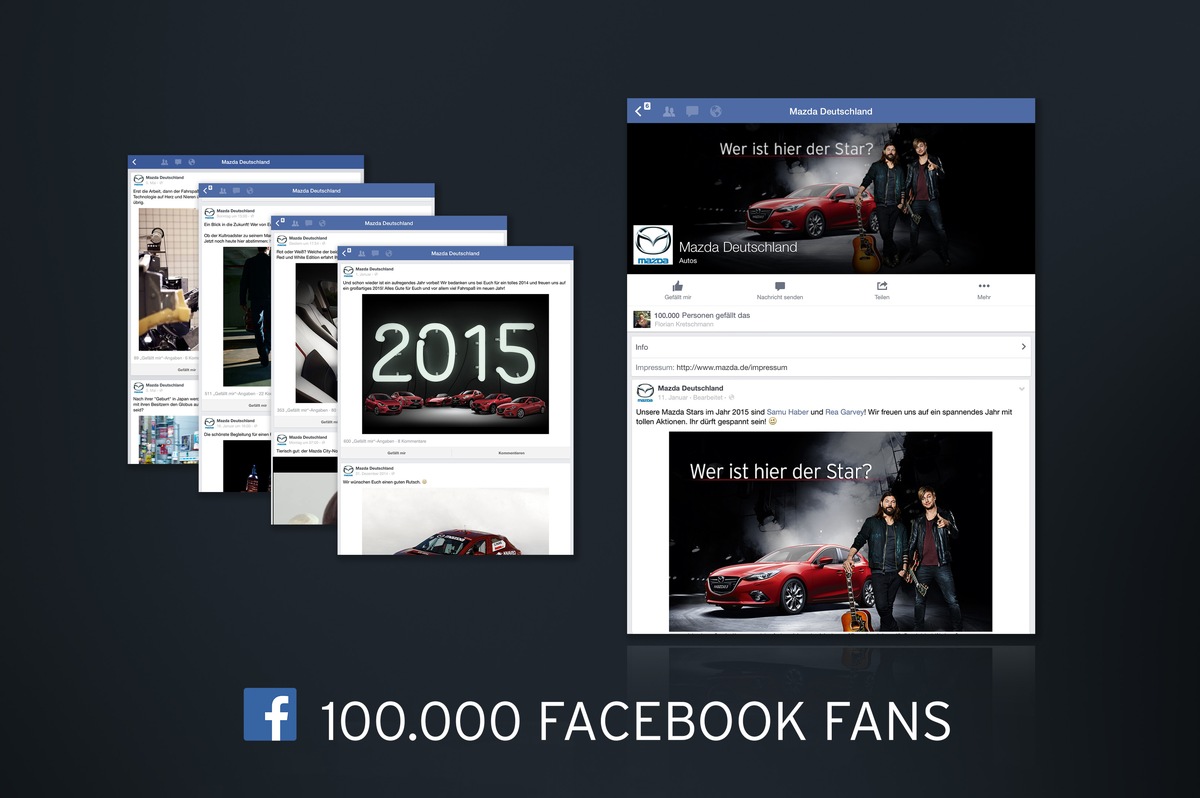 100.000 Facebook-Fans für Mazda Deutschland