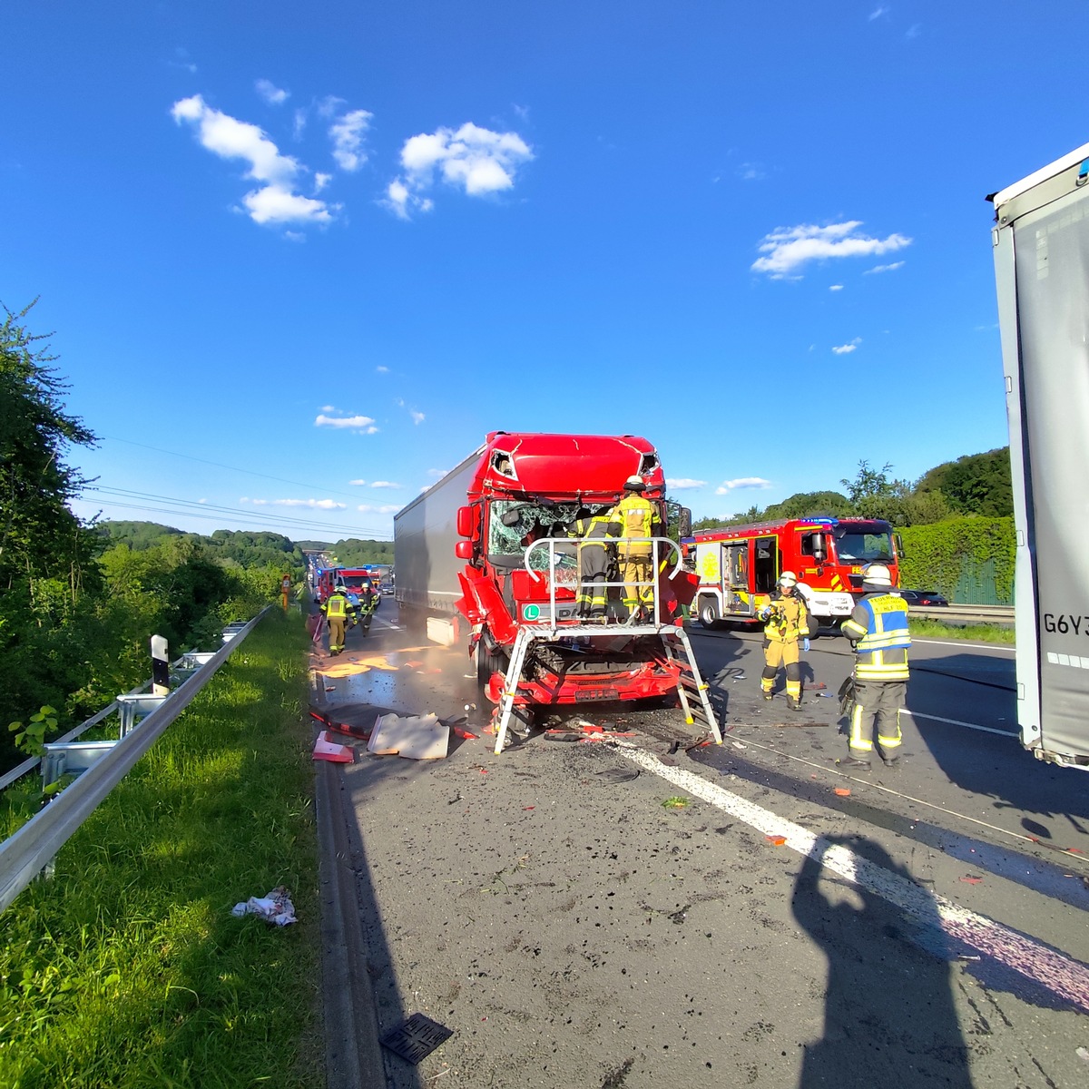 FW-EN: Verkehrsunfall auf der BAB 1